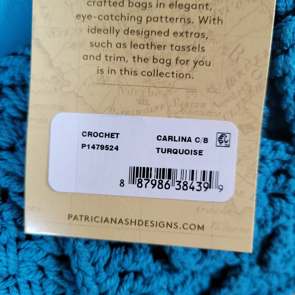 Patricia Nash Womens Carlina Butterfly Crochet Satchel Medium Bag Purse Green